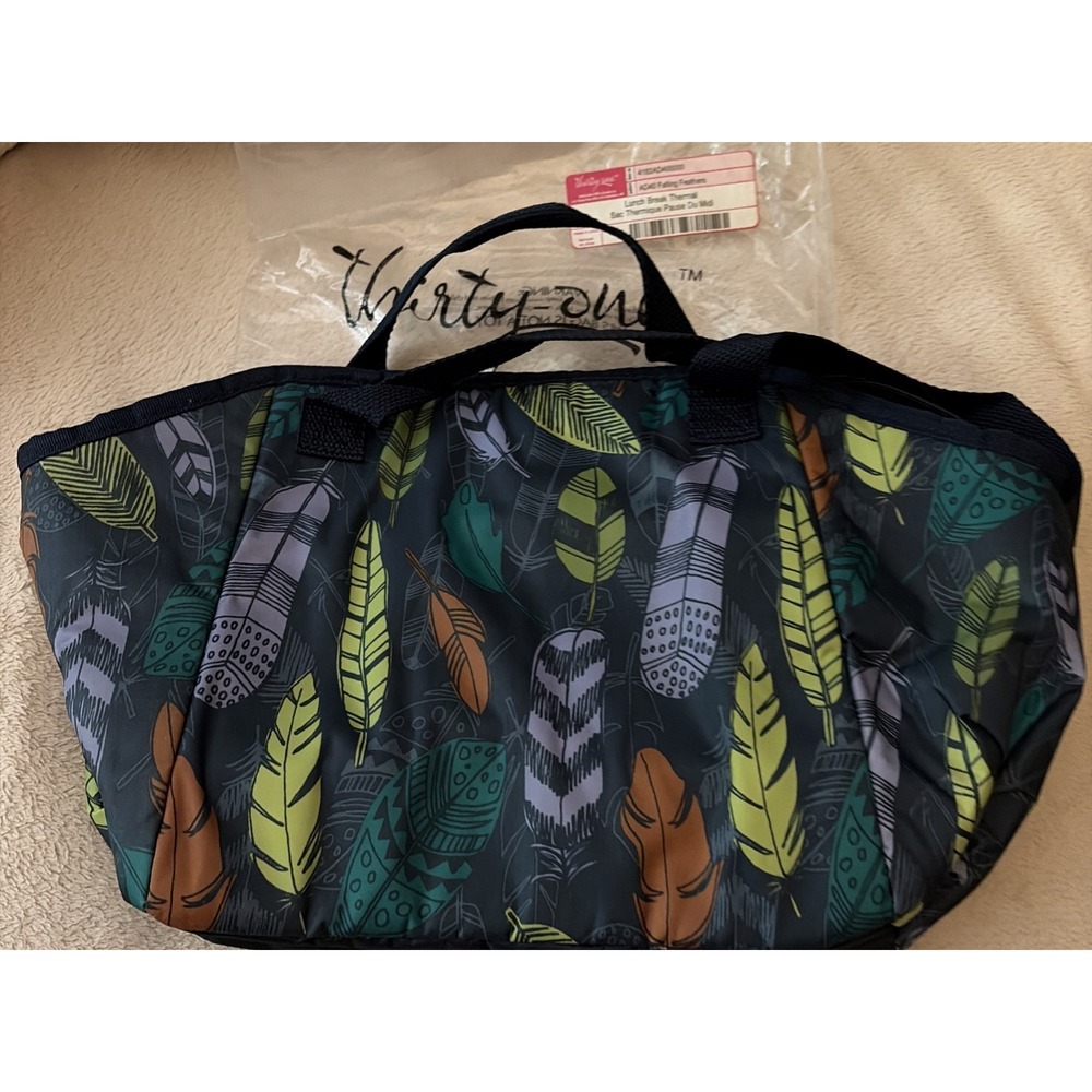 Thirty One Falling Feathers Lunch Break Thermal Lunch Bag